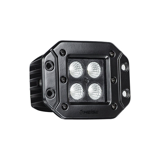 Heise LED Cube Light (3" - 12W - Flush Mount - Flood Beam)