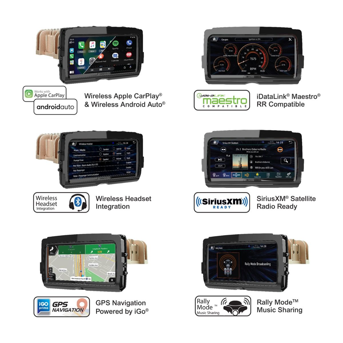 Soundstream V2 | 2014+ Harley Davidson® Reserve 8.3” Plug & Play Headunit