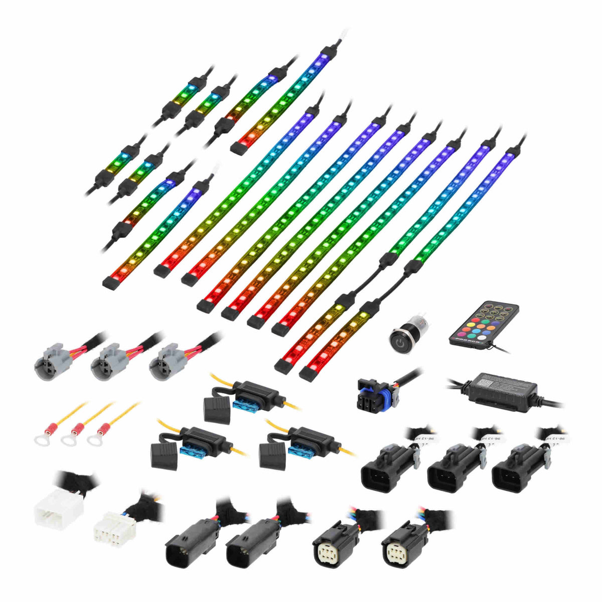 16-Piece Chasing LED Strip Kit – Certified Autosound & Security