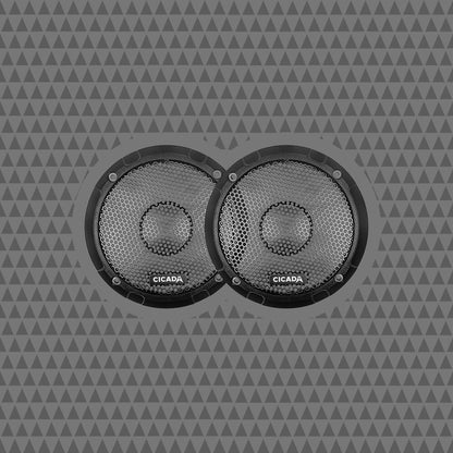 Custom Tooled Grill for Cicada Audio 5.25″ Speakers – Pair
