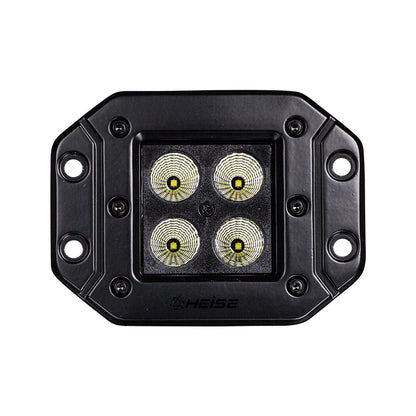 Heise LED Cube Light (3" - 12W - Flush Mount - Flood Beam)