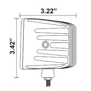 Heise Infinite RGB LED Cube Light (3" - 13W - 4 LED - Spot Beam)