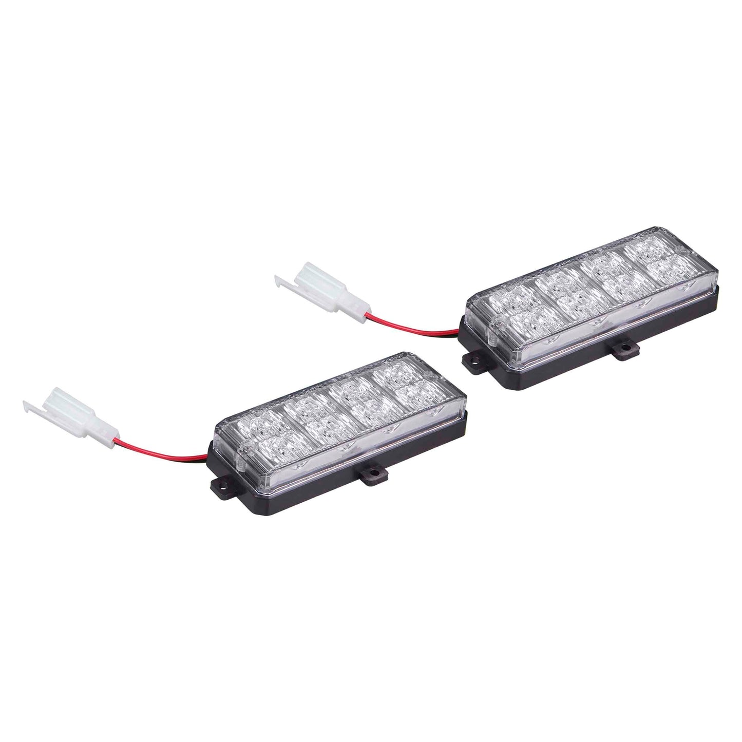 Heise Municipality LED Replacement Grill Strobe Lights (White - 2 pk.)