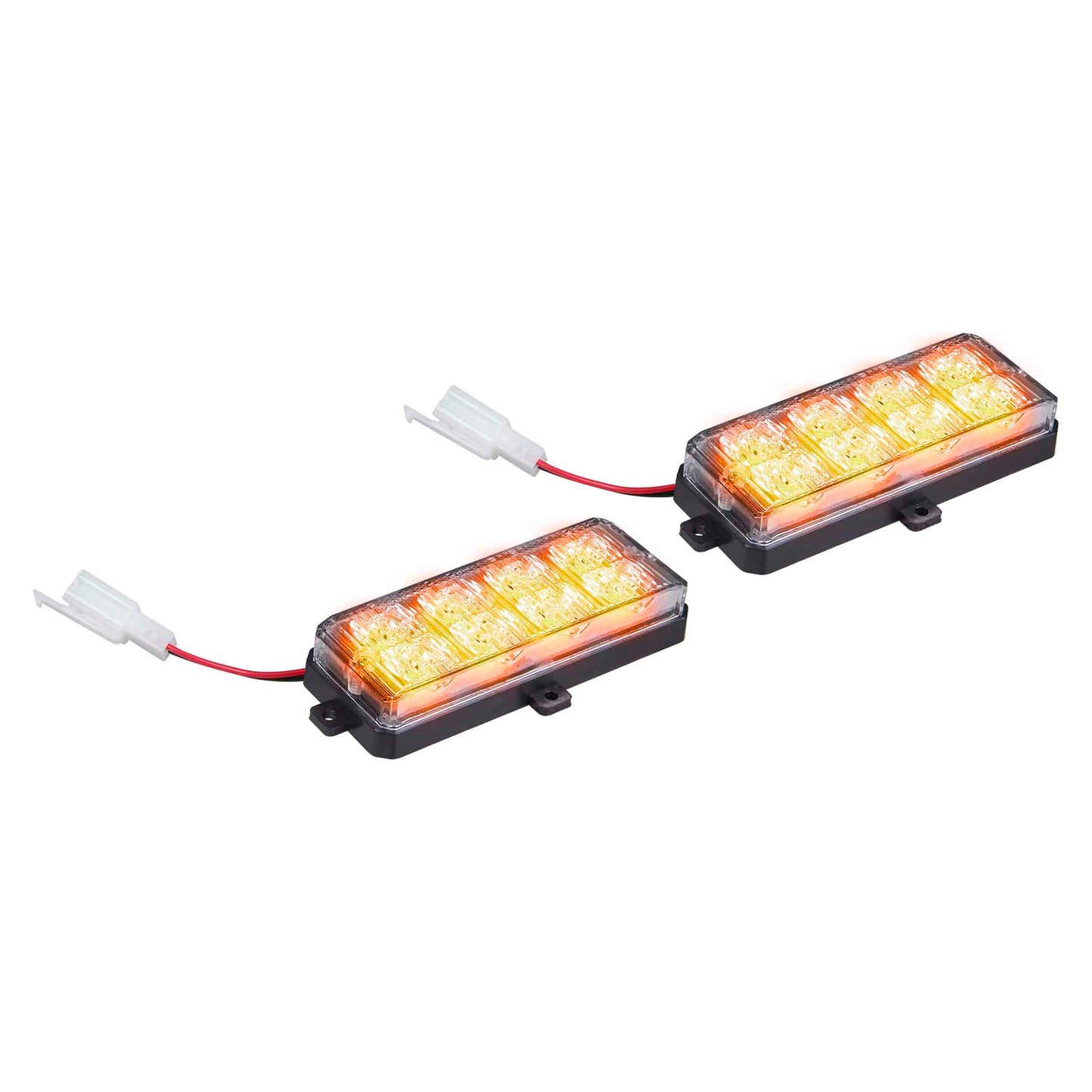 Heise Municipality LED Replacement Grill Strobe Lights (Amber - 2 pk.)