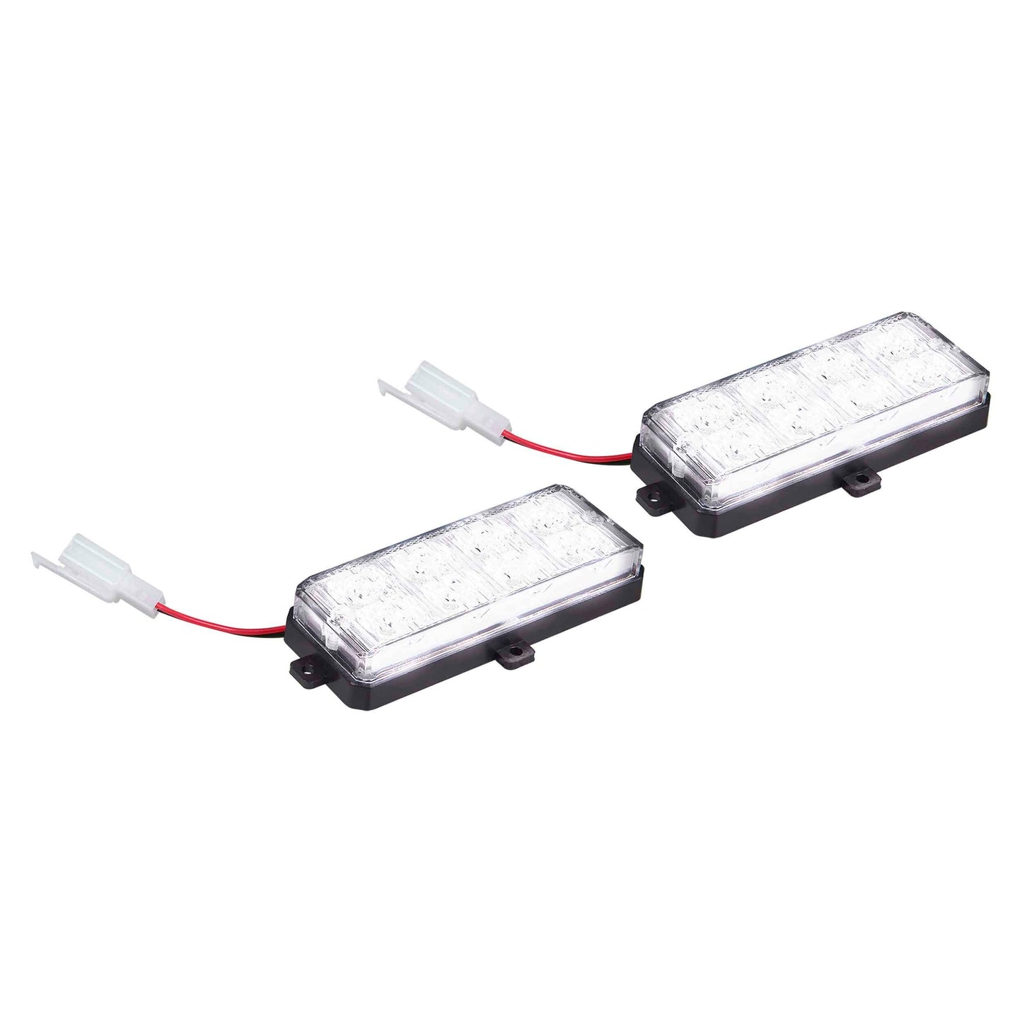 Heise Municipality LED Replacement Grill Strobe Lights (White - 2 pk.)