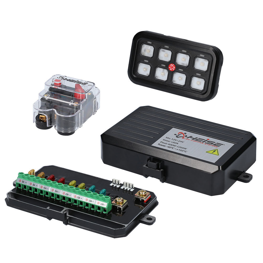 Heise Switch Panel System (8 Gang - Universal - Complete Kit)